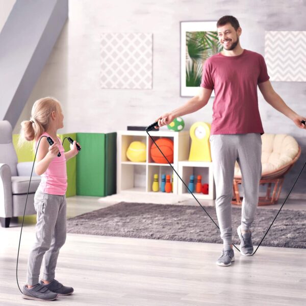 Jump Rope, Tangle-Free Rapid Speed Jumping Rope Cable with B...