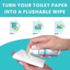 Toilet Paper Foam, Liquid Wet Wipe | Plant-Based, Eco Friend...