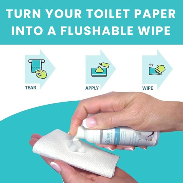 Toilet Paper Foam, Liquid Wet Wipe | Plant-Based, Eco Friend...