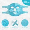 ZNÖCUETÖD Cold Face Eye Mask Ice Pack Reduce Facial Puff, Da...