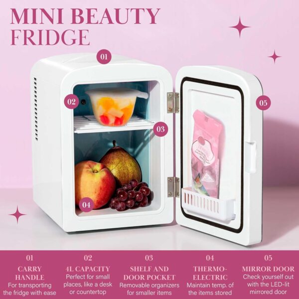 Paris Hilton Mini Refrigerator and Personal Beauty Fridge, M...