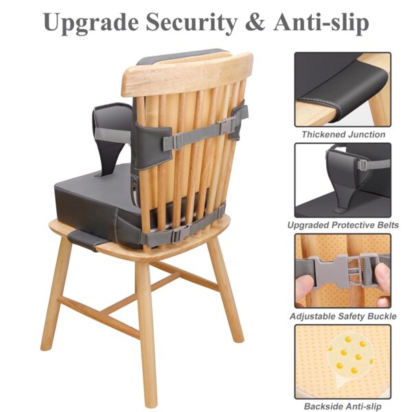 Toddler Booster Seat for Dining Table, Non-Slip Kitchen Chai...