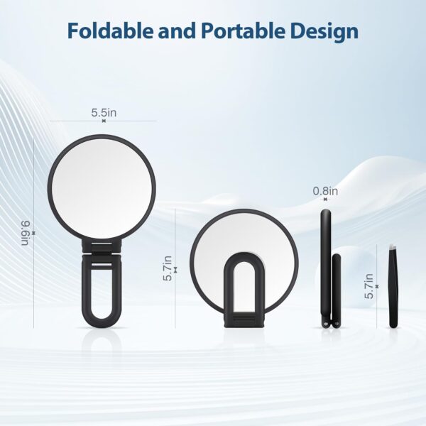 B Beauty Planet 30X Magnifying Mirror, Hand Mirror with Hand...