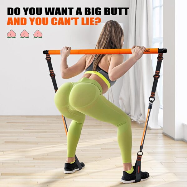 Pilates Bar Kit with Resistance Bands, Pilates Equipment, Mu...