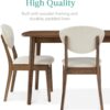Best Choice Products 5-Piece Dining Set, Compact Mid-Century...