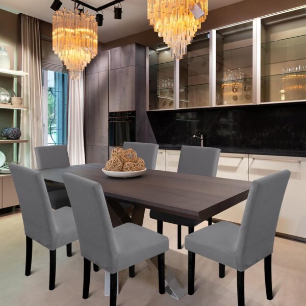 Chair Covers, Stretch Kitchen Dining Room Chair Covers Set o...