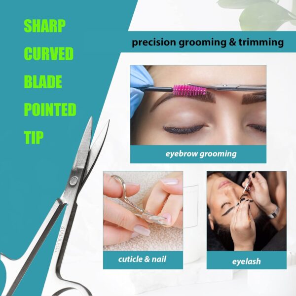 Facial Hair Small Grooming Scissors For Men Women - Eyebrow,...