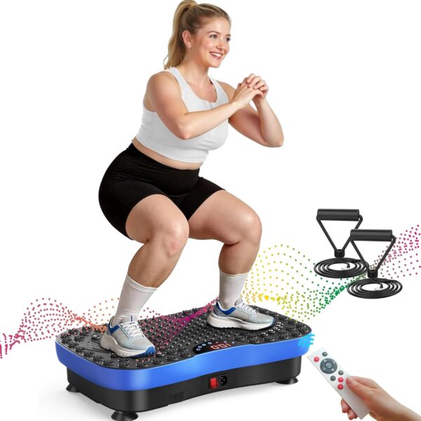 AXV Vibration Plate Exercise Machine Whole Body Workout Port...