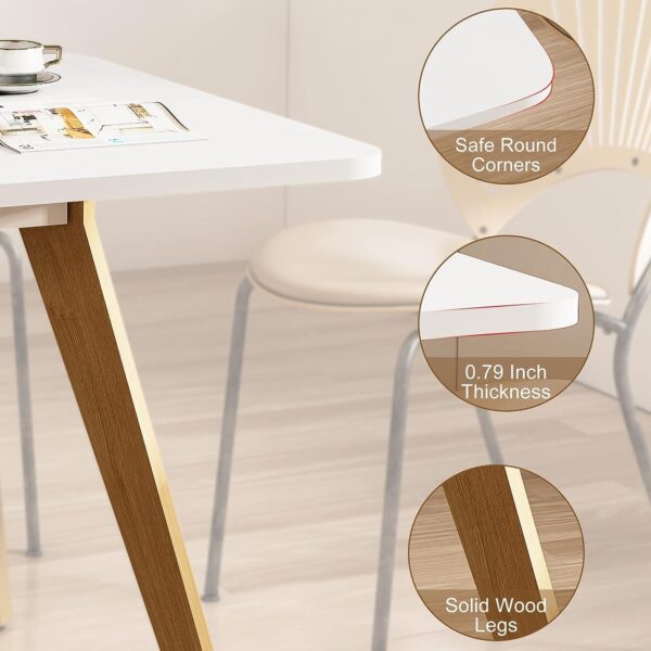 47.2" Dining Table for 4-6 Person - Rectangular Kitchen Tabl...