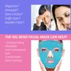 ZNÖCUETÖD Cold Face Eye Mask Ice Pack Reduce Facial Puff, Da...