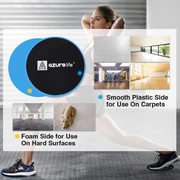 Exercise Core Sliders, Dual Sided Exercise Gliding Discs Use...