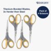 Westcott 8-Inch Titanium Bonded Scissors, Soft Handle, Strai...