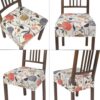 SearchI Stretch Dining Chair Seat Covers Set of 4, Soft Wash...