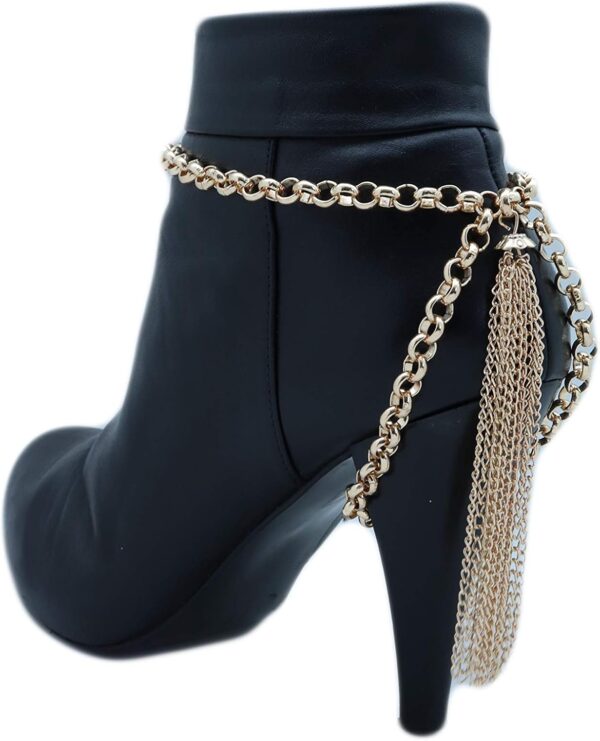 TrendyFashionJewelry TFJ Women Jewelry Boot Bracelet Gold Me...