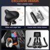 pooboo Exercise Bike, Adjustable Magnetic/Brake Pad Resistan...
