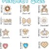 24pcs Sock Charms Pins, 12 Styles Safety Pins Rhinestones an...