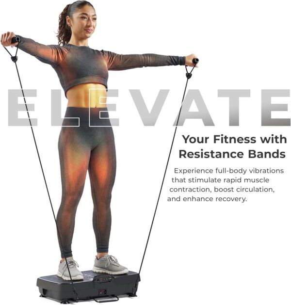 Sunny Health & Fitness Vibration Plate Exercise Machine, Ful...