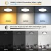 Matane Flush Mount Ceiling Light Fixture with Remote Control...