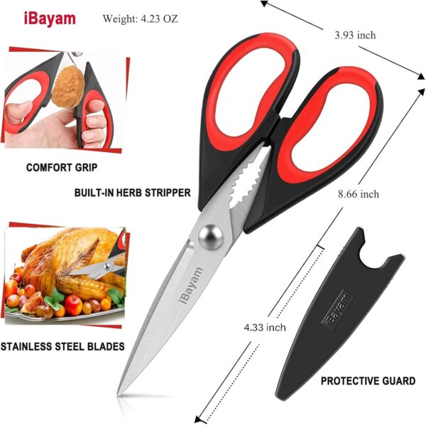iBayam Kitchen Scissors All Purpose Heavy Duty, Kitchen Uten...
