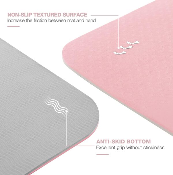 Yoga Mat Non Slip, Pilates Fitness Mats, Eco Friendly, Anti-...
