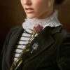 Victorian Vintage Beauty Lady Portrait Brooch Pins with Crys...