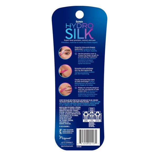 Schick Hydro Silk Touch-Up Dermaplaning Tool with Precision ...