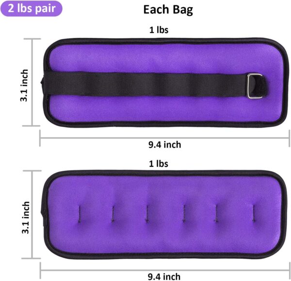 Ankle/Wrist Weights, Small Leg Arm Hand Cuff Weights for Wom...