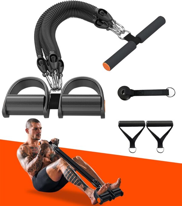 Pedal Resistance Band,Exercise Bands with Handles, Elastic S...