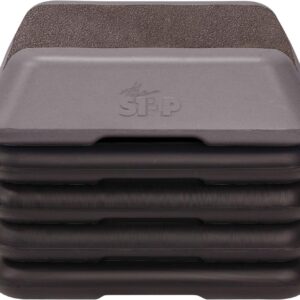 The Step Adjustable High Step Aerobic Platform with 4 Risers...