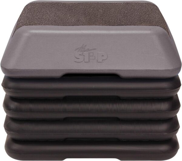 The Step Adjustable High Step Aerobic Platform with 4 Risers...