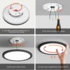 Matane Flush Mount Ceiling Light Fixture with Remote Control...
