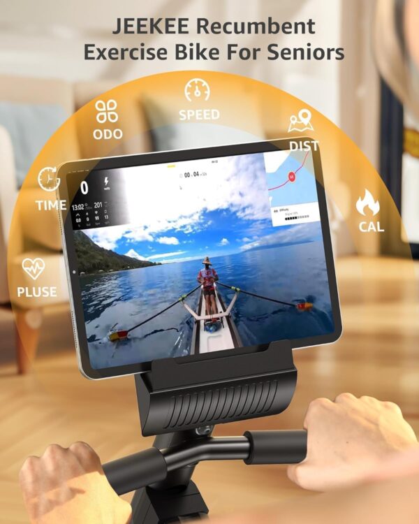 JEEKEE Recumbent Exercise Bike for Seniors,Stationary Bikes ...