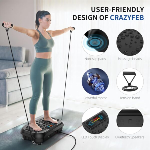 Vibration Plate Exercise Machine - CrazyFeb Vibration Plate ...