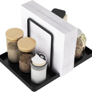 Napkin Holder for Table, Metal Napkin Holder with Salt and P...