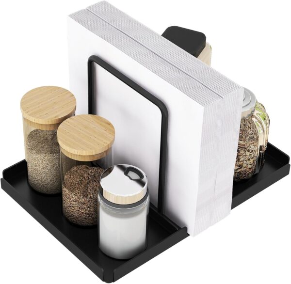 Napkin Holder for Table, Metal Napkin Holder with Salt and P...