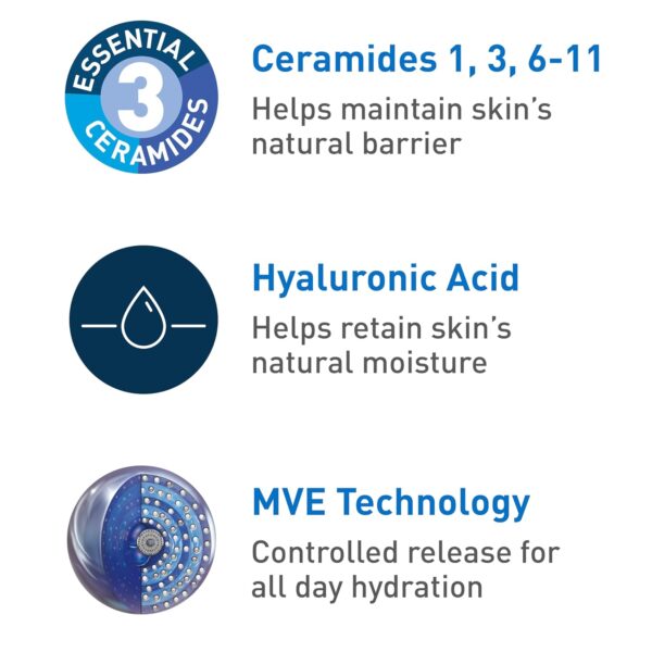 CeraVe Moisturizing Cream, Body and Face Moisturizer for Dry...