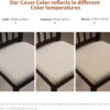 Waterproof Seat Cushion Covers 6 PCS, Stretch Jacquard Chair...