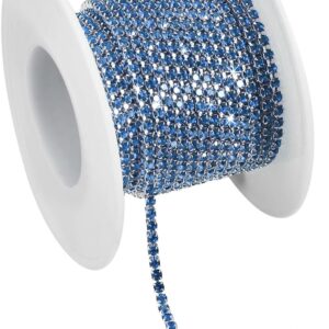 uxcell 5.5 Yards Crystal Rhinestone Chain, 2mm Sew on Close ...