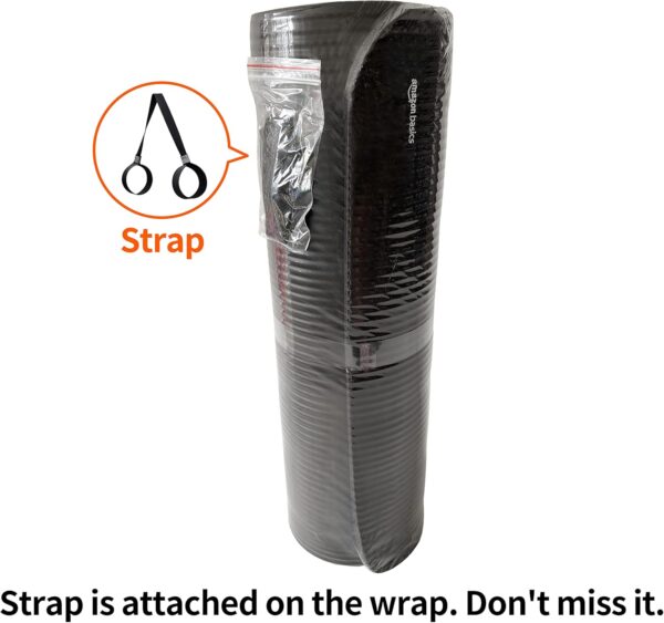 Amazon Basics 1/2 Inch Extra Thick Exercise Yoga Mat with Ca...