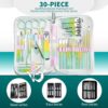 Manicure Set Women Personal Nail Care Kit, 30 in 1 Professio...