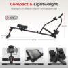 Sunny Health & Fitness Compact Adjustable Rowing Machine wit...