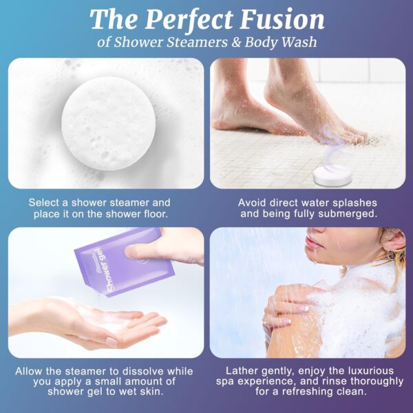 Shower Steamers Aromatherapy, 6 Pack Shower Bombs & 6 Pack B...