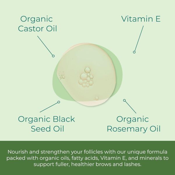 Sea El Castor Lash & Brow Serum Organic Castor Oil Rosemary ...