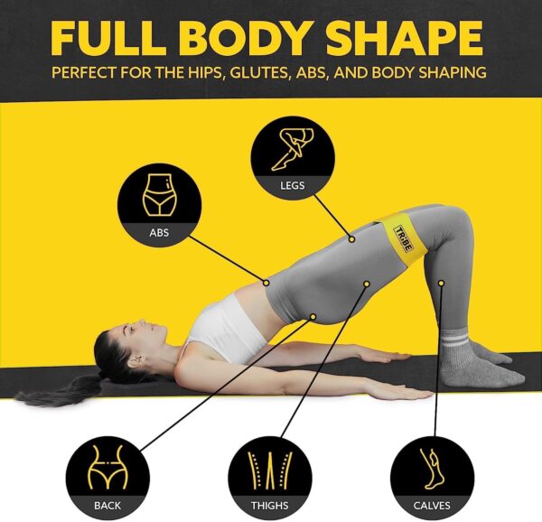 Fabric Resistance Bands for Working Out - Booty Bands for Wo...