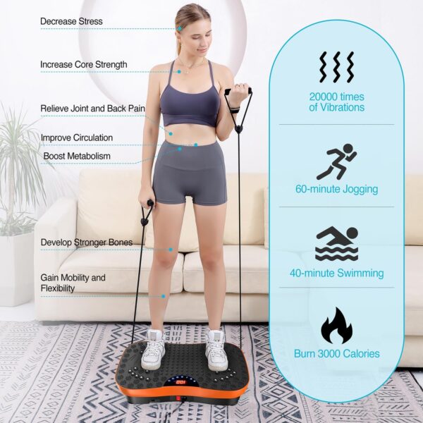 AXV Vibration Plate Exercise Machine Whole Body Workout Port...