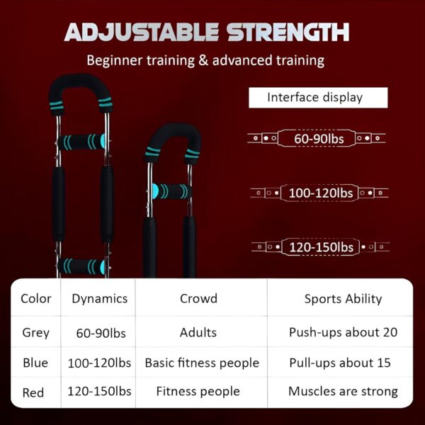 Twister Arm Trainer, Adjustable 40-100lbs Chest Workout Equi...