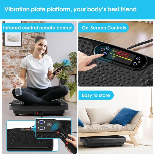 Vibration Plate Exercise Machine for Lymphatic Drainage,Soft...