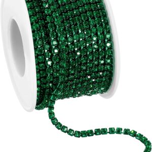 uxcell 10 Yard Crystal Rhinestone Chain, 3.0mm Sew on Close ...