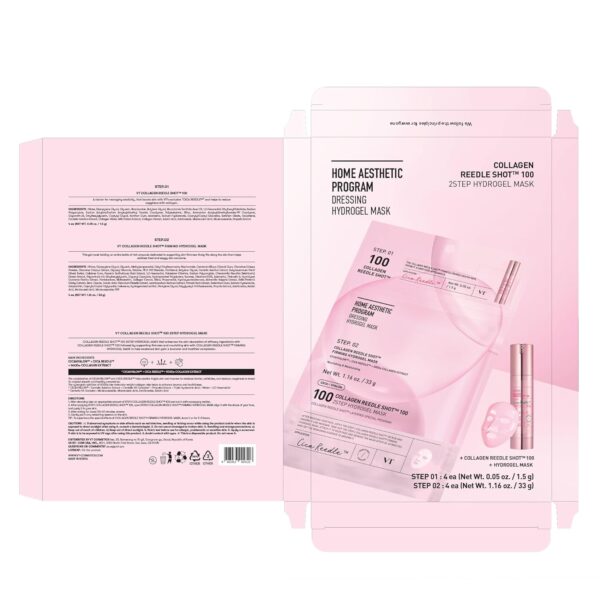 VT COSMETICS Collagen Reedle Shot 100 2-Step Hydrogel Mask(3...