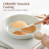 SENSARTE Nonstick Ceramic Frying Pan Skillet with Lid, 9.5 I...